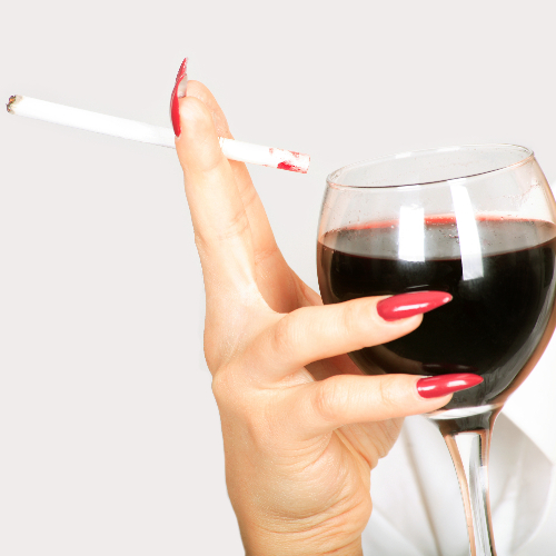 Nicotine en alcohol versterken elkaar