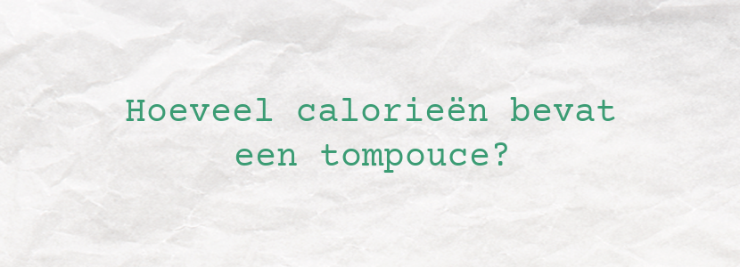 Hoeveel calorieën bevat een tompouce?