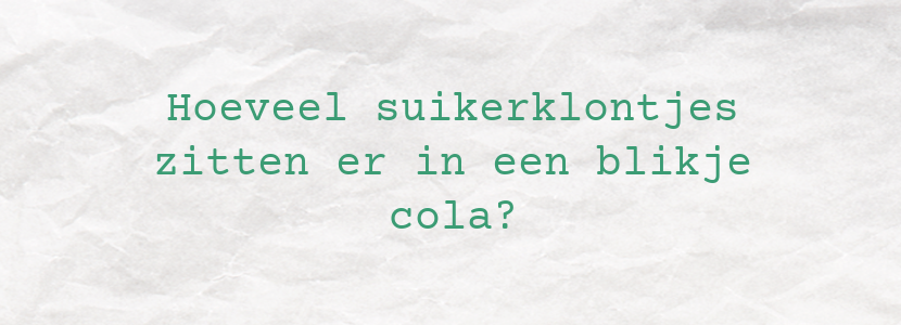 Suiker in Cola, dit moet je weten! | Gezondeten.nl