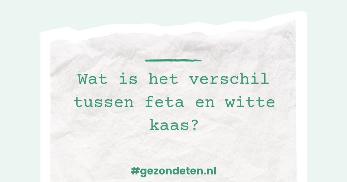 Wat is het verschil tussen feta en witte kaas? Wat is het verschil tussen feta en witte kaas?