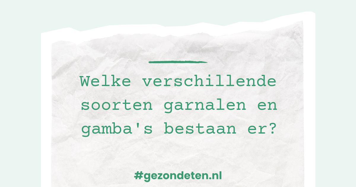 Welke Verschillende Soorten Garnalen En Gamba's Bestaan Er?